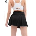 thumbnail image 5 of PULLIMOREds Women Girls Athletic Quick-drying Workout Short Active Tennis Running Skirt with Built in Shorts (M, Black), 5 of 8