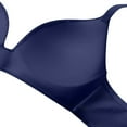 thumbnail image 5 of YYDGH Full Figure Minimizer Bra for Women T Shirt Brasieres Underwire Lightly Lined Plus Size Push Up Padded Smoothing Full Coverage Bra Navy Blue M, 5 of 5