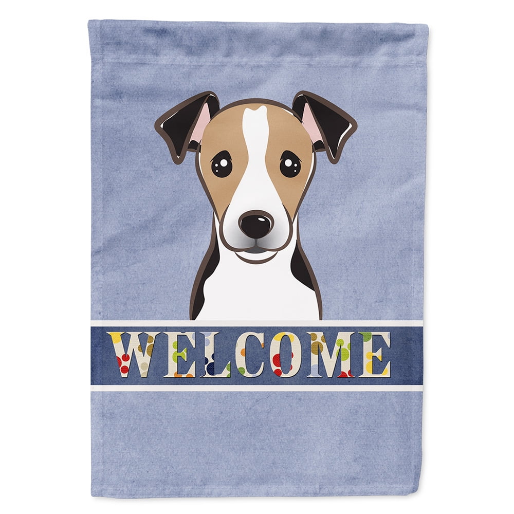 Jack Russell Terrier Welcome Decorative Flag 