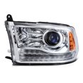 thumbnail image 3 of cciyu Headlight Assembly For Dodge 2009-2010 For Ram 2011-2018 Clear Lens Chrome Housing Amber Reflector Driver & Passenger Side Headlamps, 3 of 5