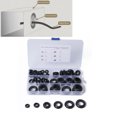 thumbnail image 2 of Transemion 125/58pcs Boxed Wire Gasket Firewall 8 Specifications Black PVC Retaining Blind Hole Wiring Cable Gasket Hardware Tool black 1Set, 2 of 6
