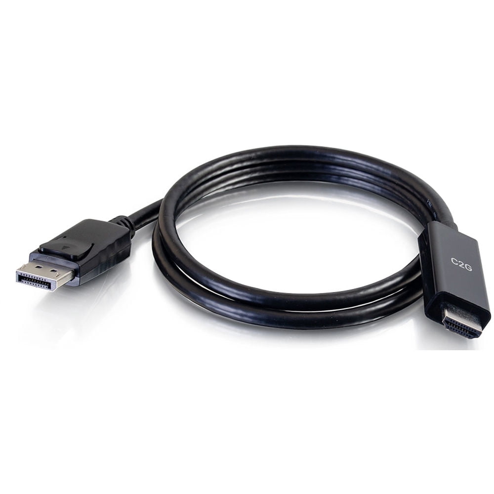 C2G 3ft DisplayPort Male to HDMI Male Active Adapter Cable - 4K Cable Black