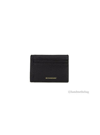 Burberry Chase Money Clip Card Case Dark Charcoal