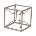 thumbnail image 2 of Metal 3D Cube Decorative Sculpture, 2 of 4