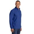 thumbnail image 4 of Sport-Tek Tall Sport Wick Stretch 1/2 Zip Pullover-XLT (True Royal), 4 of 6