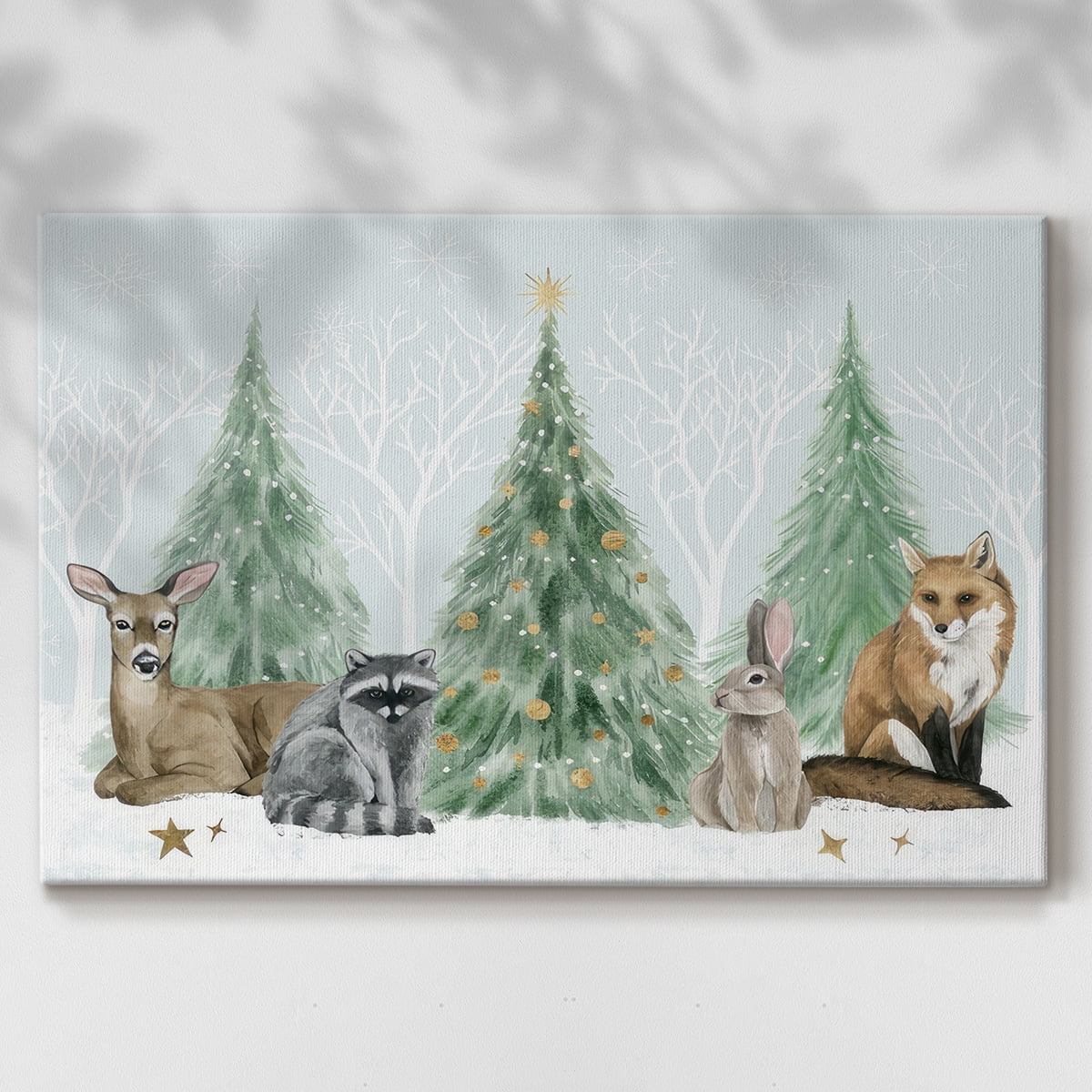 Christmas in the Forest Collection A- Gallery Wrapped Canvas