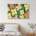 thumbnail image 1 of PixonSign Canvas Print Wall Art Multicolor Daisies on Green Grass Floral Plants Illustrations Modern Art Minimalist Colorful Multicolor Neon for Living Room, Bedroom, Office - 32"x48", 1 of 5