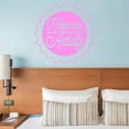 thumbnail image 1 of VWAQ Happiness is a State of Activity Wall Decal Inspirational Attitude Quote Motivational Classroom Wall Art Stickers - 22"H X 22"W PINK, 1 of 1