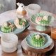 thumbnail image 2 of Festival Mooncakes Baking Hand Press Creative Mooncakes Shaping Tool Hand Press Lovely Rabbit Motifs for Baking, 2 of 5