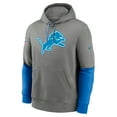 thumbnail image 2 of Men's Nike Gray Detroit Lions 2024 Sideline Club Pullover Hoodie, 2 of 3