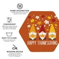 thumbnail image 4 of Bingfone Vintage Happy Thanksgiving Three Gnomes Leather Drinks Coasters With Set Of 6,Suitable For Home Kitchen,Coffee Cup Coasters Home Gift, 4 of 9
