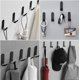 thumbnail image 3 of Gancho de pared adhesivo de acero inoxidable, 20 piezas Gancho adhesivo para baño Gancho para toalla autoadhesivo Impermeable a prueba de herrumbre para cocina, sala de estar, baño, dormitorio negro, 3 of 4