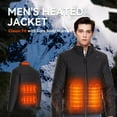 thumbnail image 2 of SNOW DEER Heated Jacket for Men with Battery Pack Included - Windproof Heated Coats for Men with Smart Temperature Control, 2 of 15