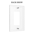 thumbnail image 4 of Kll Silver Glitter Wall Plate,Gloss Finish,Standard Size 1 - 5" X 3", Polycarbonate Thermoplastic,Electric Receptacle Plug Covers, 4 of 8
