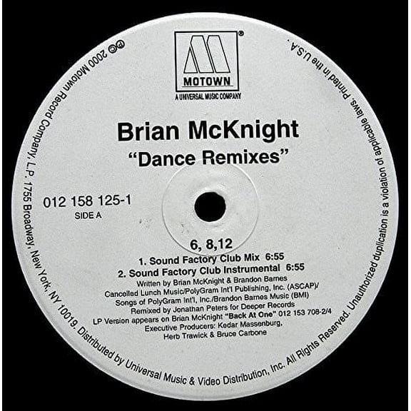 Brian McKnight - 6 8 12 Inches - Music & Performance - Vinyl