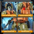 thumbnail image 6 of GZBrick Ghost Tactical Soldier Building Sets Compatible with Lego Army Figure Mission Action II for Adults Boy, 6 of 7