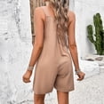 thumbnail image 2 of Valcatch Jumpsuits for Women 2024 Casual Summer Shorts Overalls Button Up Comfy Rompers Sleeveless Jumpers with Pockets, 2 of 9