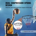 thumbnail image 4 of KFFKFF Panier de Basketball, Panier de Basketball à Monter sur Porte Ou Mur, Robuste Q235 Anneau Flexible de Basketball Substitut de But avec Filet et Double Ressort, Anneau Suspendu Régulier de 18 Pouces pour Intérieur Extérieur, 4 of 9
