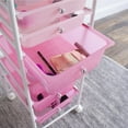 thumbnail image 7 of Humble Crew Essentials 8 Drawer Rolling Storage Cart with Wheels, Pink, 7 of 7