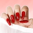 thumbnail image 3 of Gellen Glitter Gel Nail Polish, 18ml Hot Red Gel Polish No Wipe Soak off Long Lasting Glossy UV Gel for Salon Manicure Nail Art, Gifts for Women Girls, 3 of 8