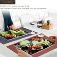 thumbnail image 4 of Manteles individuales rectangulares para mesa de cocina y comedor,Mantel individual resistente al calor y lavable en superficie, 4 of 5
