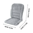 thumbnail image 3 of Electric Heated Seat Cushion for Office Chair and Car, 3 Heat Settings Warming Cushion with Lumbar Support, Home Sofa Heating Pad, Winter Seat Warmer, Heated Chair Pad, Cozy Cushion, 3 of 5