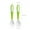 Green, variant on Baby Training Spoon Fork Set with Travel Case, Toddler Feeding Utensils Set Children Tableware Travel Set Self-Feeding Learning Spoons Forks for Kids