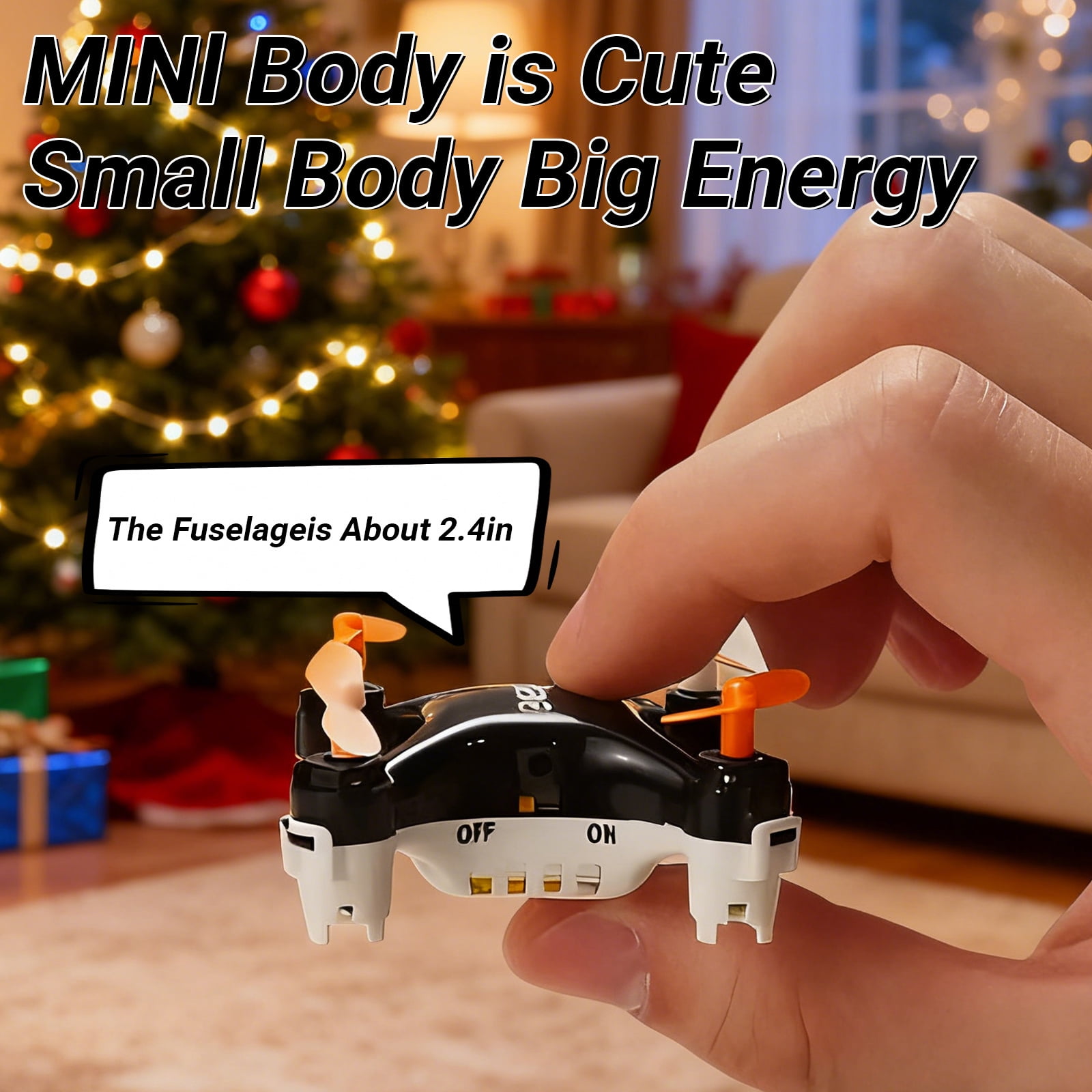Mini Drone with Easy Stunt Flights & 360° Tricks - Beginner-Friendly Flyer, Mini Drone for Kids with LED & Altitude Hold & Propeller Protection, 360°flips, For Indoor Outdoor