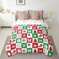 thumbnail image 2 of Castle Fairy Teens Geometric Plaid 7-Piece Bedding Comforter Set,Merry Christmas King Bedding Sets,Festival Xmas Ultra Soft Bed Sheets,Breathable Home Decor, 2 of 8