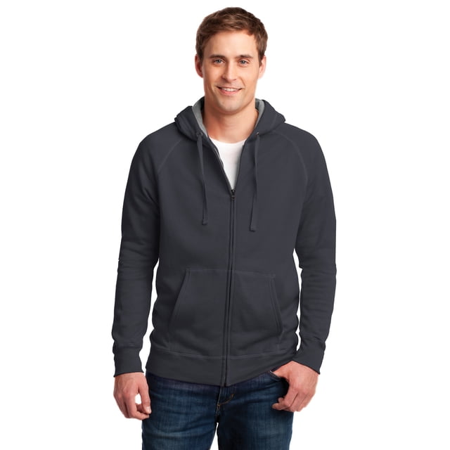 Sudadera con capucha y cierre completo Hanes Nano. HN280 Vintage Negro S hanes 932132