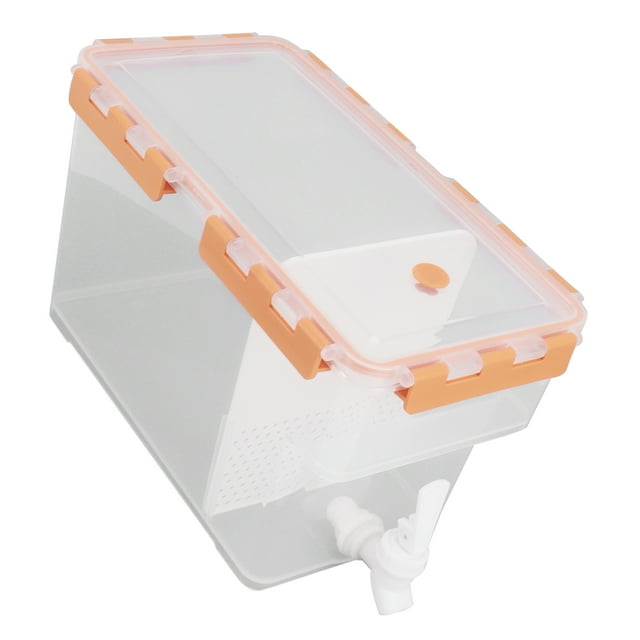 Hervidor Frío para Refrigerador con Grifo Jarra de Agua Fría de Plástico con Infusor de Frutas Dispensador de Bebidas de Gran Capacidad Contenedor de Bebidas con Filtro ANGGREK Otros