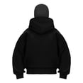 thumbnail image 5 of Stralyhd Womens Cat Pouch Balaclava Hoodie Oversized Zipper Pet Carrier Hooded Sweatshirt Casual Lightweight Outdoor Clothes Black S, 5 of 5