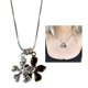 thumbnail image 2 of Sturdy and Comfortable Floral Necklace Fashionable Stainless Steel Flower Pendant Necklace with Flexible Snake Chain, 2 of 4