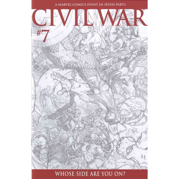Civil War #7B VF ; Marvel Comic Book