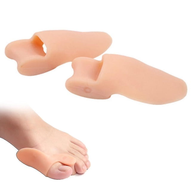Corrector para alisar los dedos, relajar el separador de los dedos, mejorar el tono de la piel de la almohadilla para juanetes (1 unidad, color de piel) ER