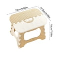 thumbnail image 2 of Sahpxhe Step Stool Foldable Portable Plastic Folding Step Stool,Lightweight Green Space-Saving Seat Kitchen Step Stool for Home,Office,Camping,Outdoor Khaki, 2 of 5