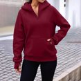 thumbnail image 2 of Inleife Womens Zip Up Hoodies Fleece Sweatshirts Fall Outfits Sweaters Winter Clothes with Pockets, 2 of 6