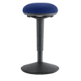 thumbnail image 2 of Kore Design™ Office Adjustable Wobble Stool Round Curved Seat (22” to 30”) Blue Fabric, 2 of 5