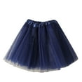 thumbnail image 2 of LUOGENLI 3 Pack Baby Girls Soft Tutu Skirt Toddler Party Carnival Girl Mesh Tutu Soild Dance Princess Skirt Girls Fourth of July Dress Size 14-16 Black One Size, 2 of 3