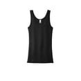 thumbnail image 3 of District Adult Female Women Electric Heather Sleeveless Tank Black 3X-Large, 3 of 4