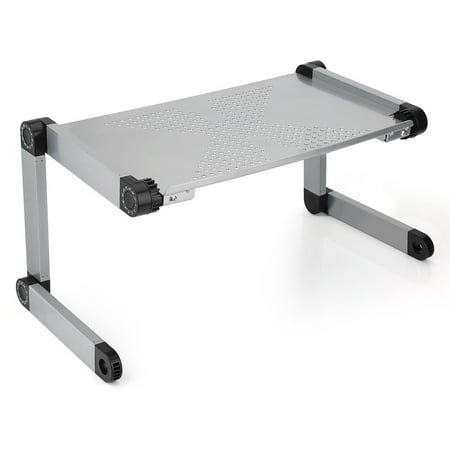 Walfront Folding Laptop Desk Adjustable Computer Table Stand Tray