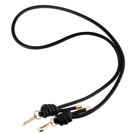Uxcell 120cm/47.2" Leather Purse Replacement Strap for Handbag Crossbody Bag, Black
