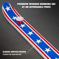 thumbnail image 2 of GoPong Slamski | American Flag Design 4 Person Drinking Ski with 50 Plastic Shot Glasses, 2 of 2