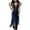 Navy 02, variant on Karymi Faux Suede Midi Bodycon Dress, Sleeveless U Neck Front Zip V Hem Fringe Western Cowgirl Party Dress Maxi Dress