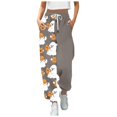 thumbnail image 2 of Gray Pajama Pants for Women Halloween Cosplay Cute Pajama Pants Classic Trousers Gifts for Adults, Theme Parties, Costume Parties,Dress-Up XL, 2 of 4