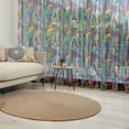 thumbnail image 1 of Cat Tulle Curtains with Rod Pocket, Geometric Colorful Cats Abstract Composition Cultural, Sheer Drape for Wedding Party 2 Panels, 7 Sizes, Multicolor, by Ambesonne, 1 of 3