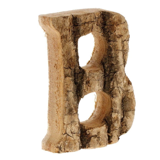 kurtrusly Handcraved Wooden Letters Door Numbers Alphabet Letter Floating Adress Name B