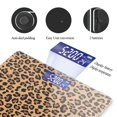 thumbnail image 4 of Báscula digital para baño, báscula para peso corporal de 400 lb, báscula digital personalizada con pantalla retroiluminada, fácil lectura (batería no incluida), estampado de leopardo., 4 of 5