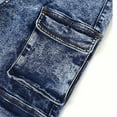 thumbnail image 6 of KAUOD Girls Cargo Jeans Camouflage Print Elastic Waist Straight Leg Baggy Streetwear Denim Pants with Multiple Pockets, 6 of 6