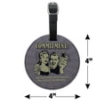 thumbnail image 6 of Commitment You Can't Drink All Day Unless Start in Morning Funny Humor Round Leather Luggage Card Suitcase Carry-On ID Tag, 6 of 6